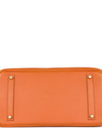 Top Quality HMS Birkin 35 Orange H Togo Gold Hardware