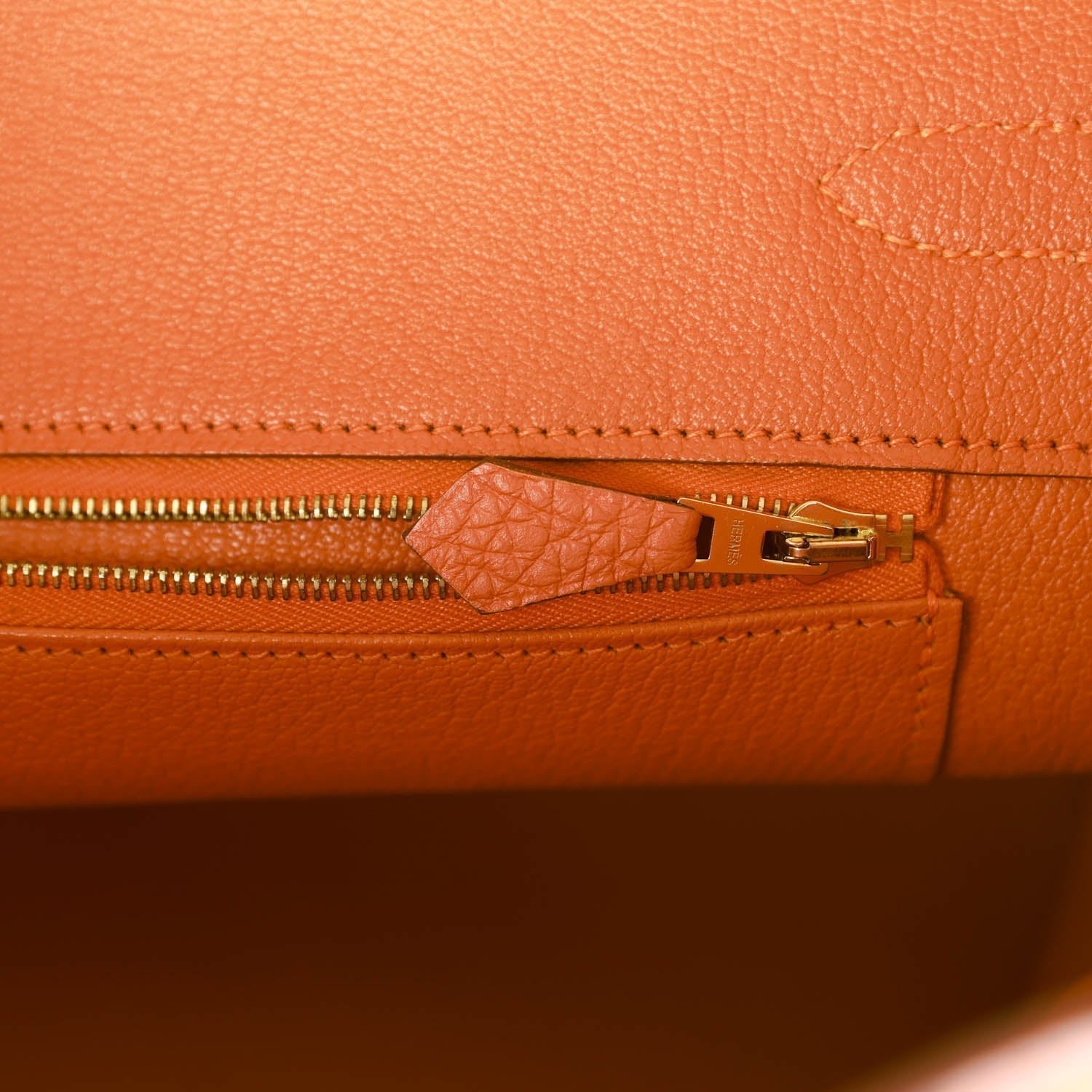 Top Quality HMS Birkin 35 Orange H Togo Gold Hardware