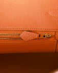 Top Quality HMS Birkin 35 Orange H Togo Gold Hardware