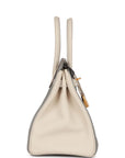 HMS Special Order (HSS) Birkin 30 Gris Mouette and Craie Togo Brushed Gold Hardware