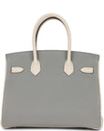 HMS Special Order (HSS) Birkin 30 Gris Mouette and Craie Togo Brushed Gold Hardware