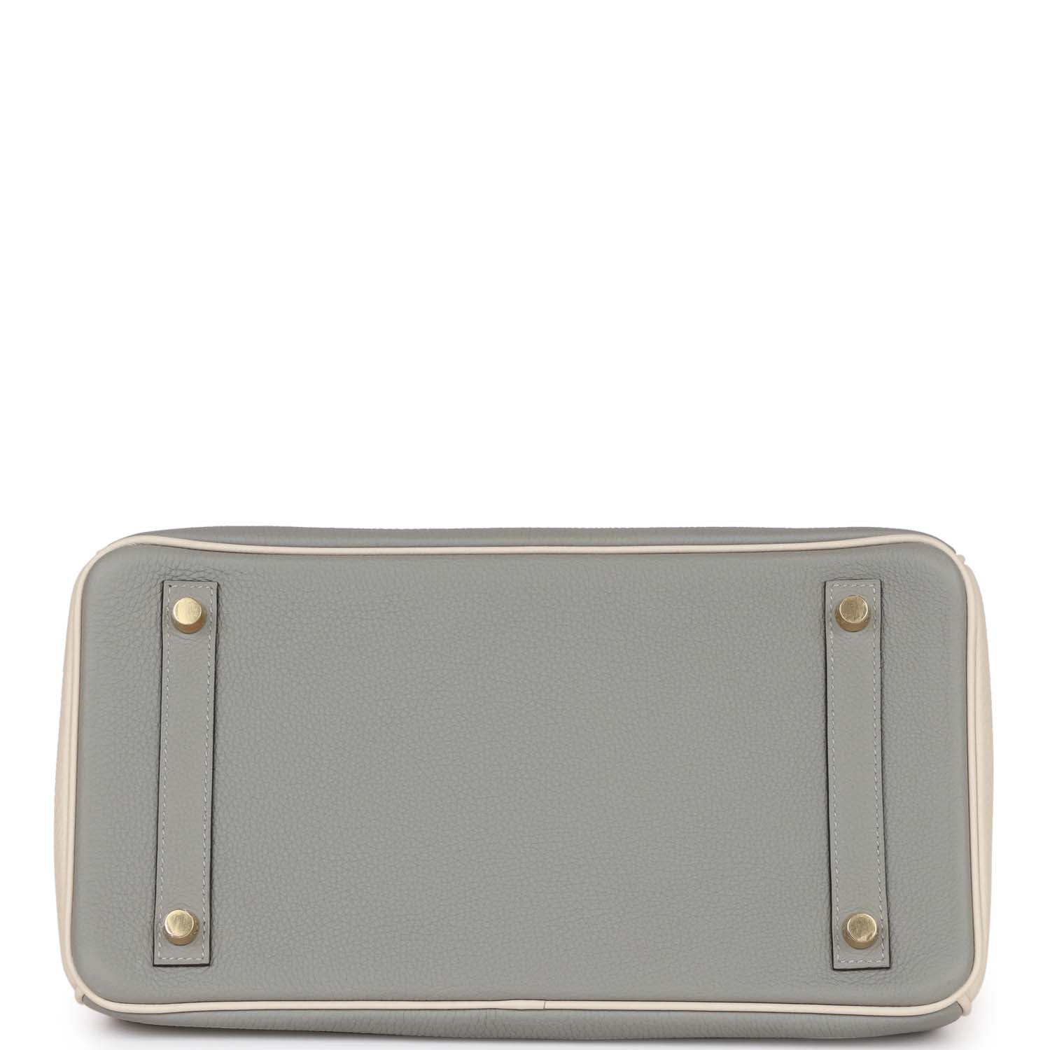 HMS Special Order (HSS) Birkin 30 Gris Mouette and Craie Togo Brushed Gold Hardware