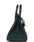 HMS Birkin 25 Vert Cypress Matte Alligator and Togo Touch Gold Hardware