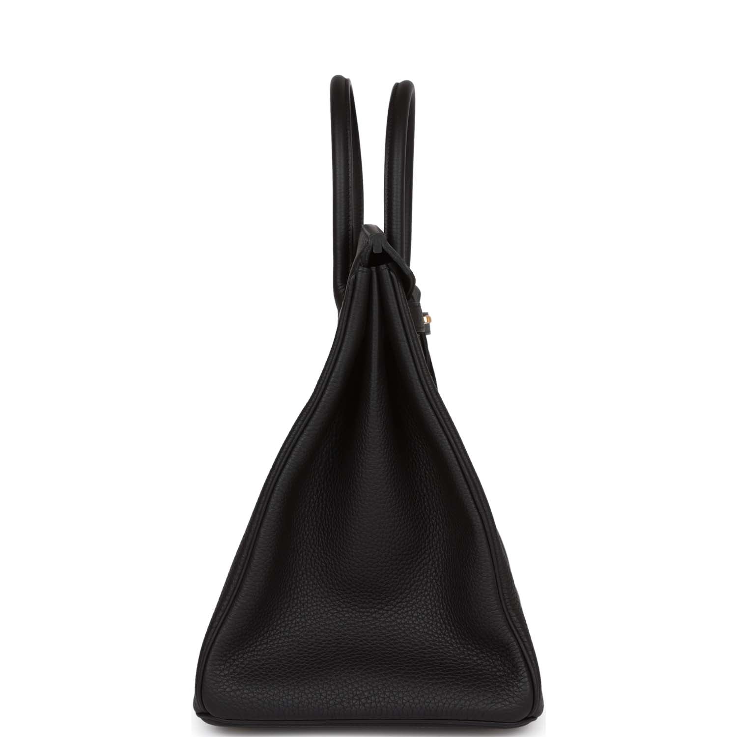 HMS Birkin 40 Black Togo Gold Hardware