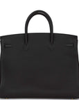 HMS Birkin 40 Black Togo Gold Hardware