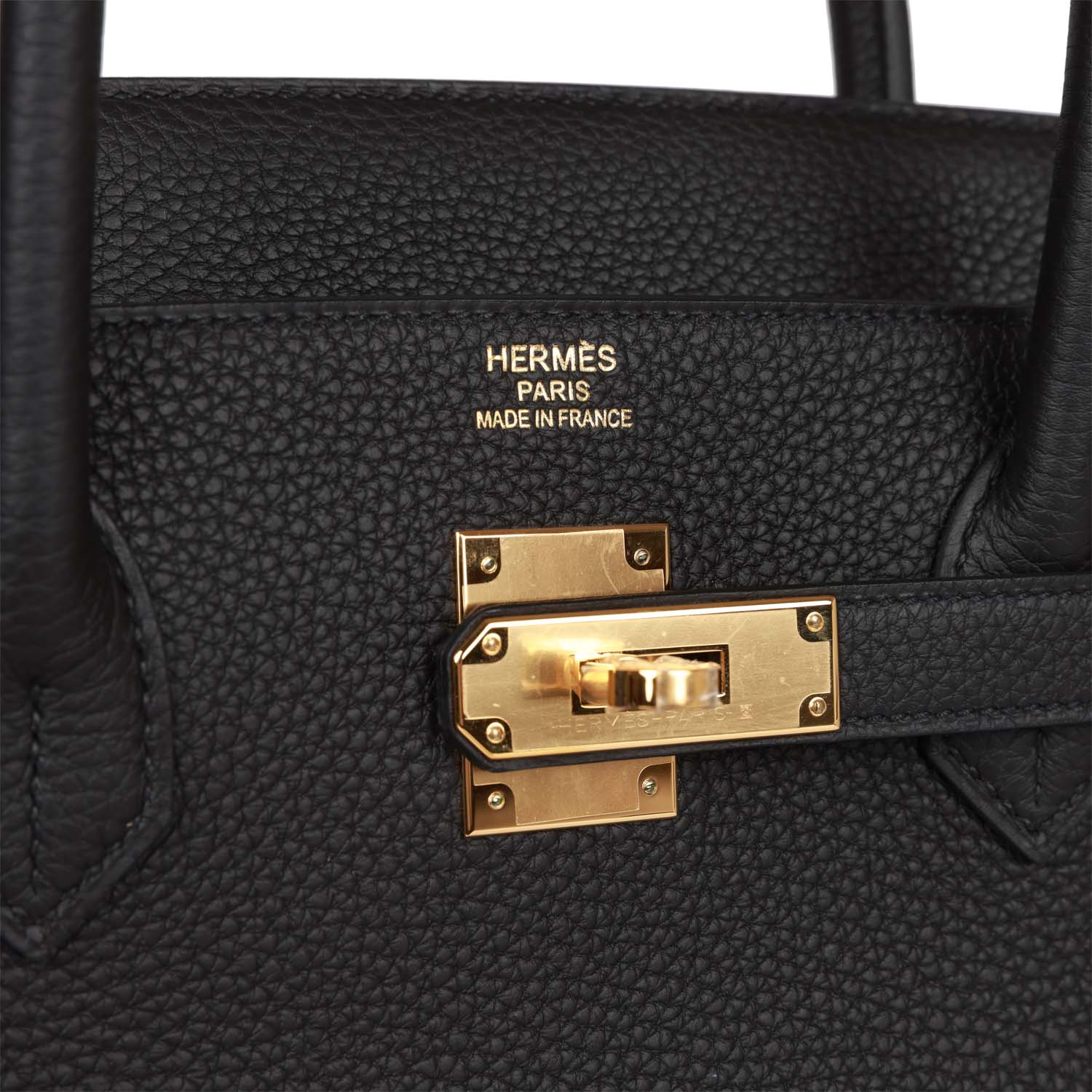 HMS Birkin 40 Black Togo Gold Hardware
