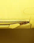 Top Quality HMS Special Order (HSS) Birkin 30 Bleu Turquoise and Lime Chevre Gold Hardware