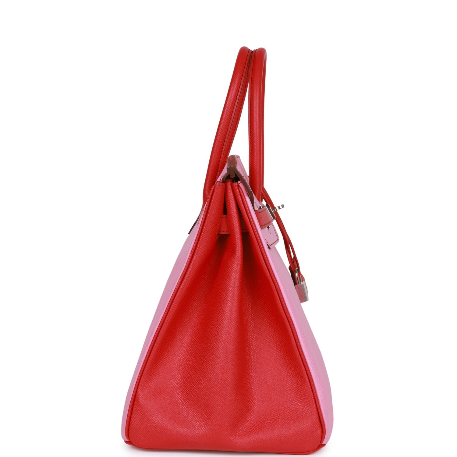 Top Quality HMS Special Order (HSS) Birkin 35 Bubblegum and Bougainvillea Epsom Palladium Hardware