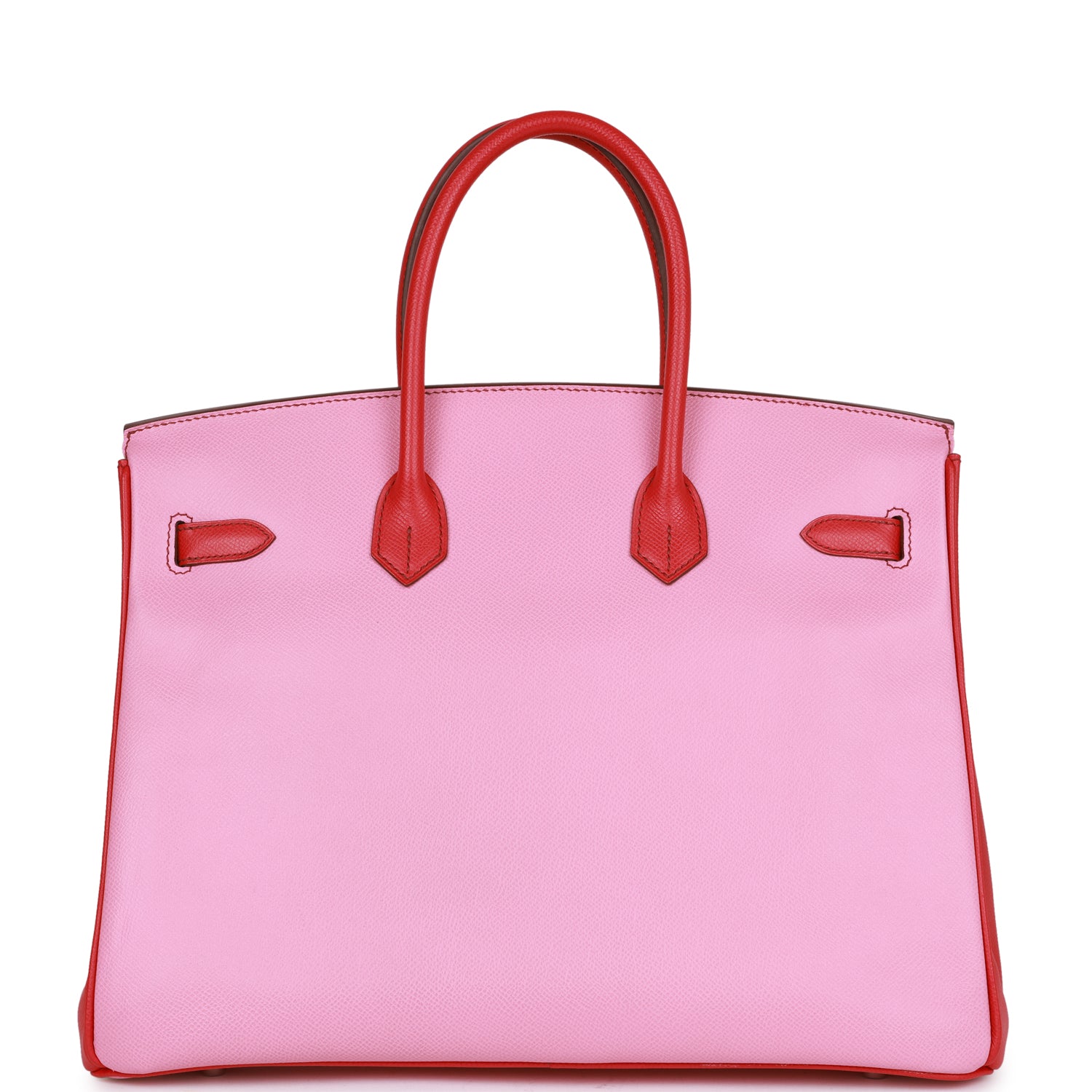 Top Quality HMS Special Order (HSS) Birkin 35 Bubblegum and Bougainvillea Epsom Palladium Hardware