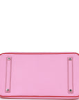 Top Quality HMS Special Order (HSS) Birkin 35 Bubblegum and Bougainvillea Epsom Palladium Hardware