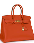 HMS Special Order (HSS) Birkin 35 Feu Togo Gold Hardware