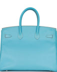 Top Quality HMS Birkin 35 Celeste Candy Epsom Palladium Hardware