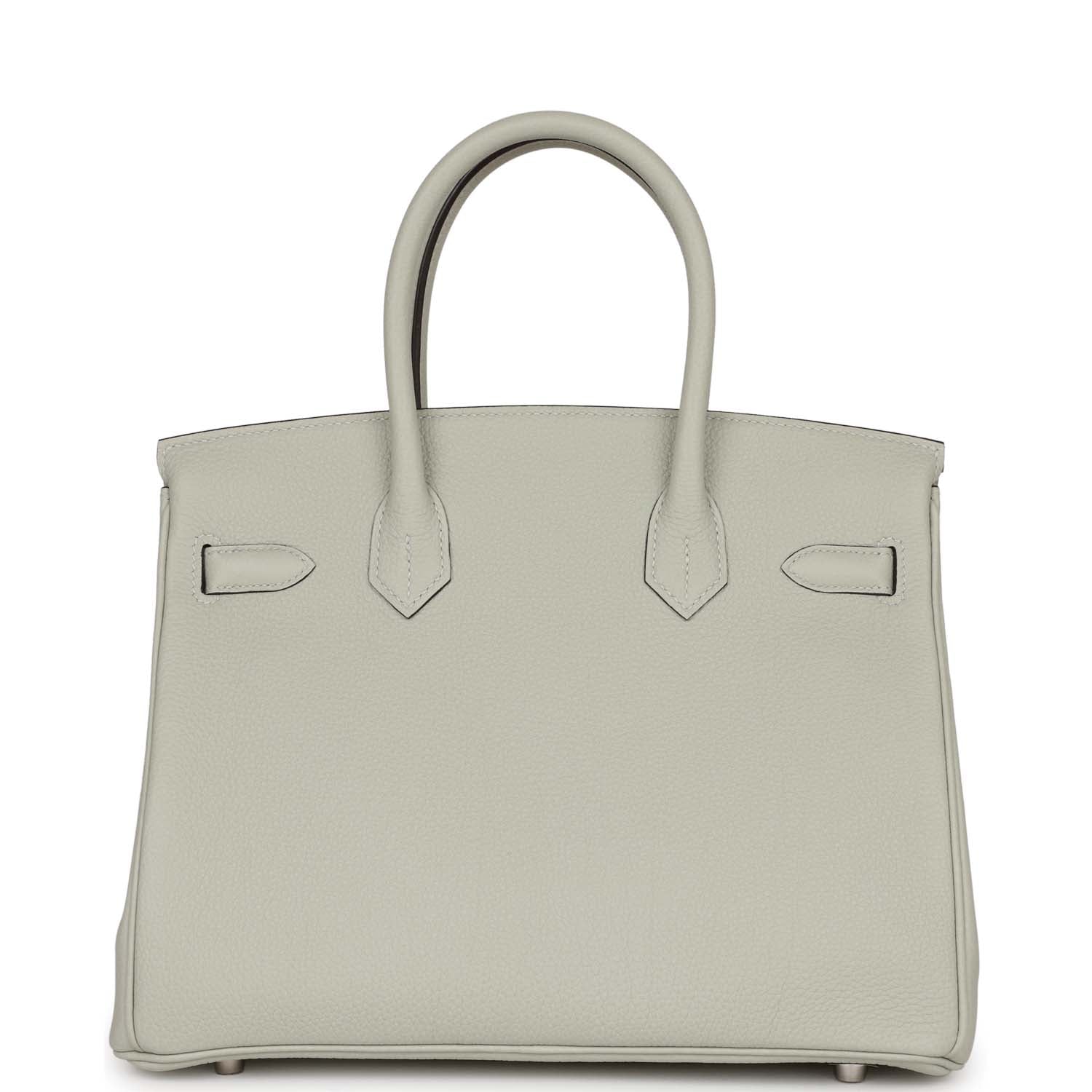 HMS Birkin 30 Gris Neve Togo Palladium Hardware