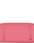 Top Quality HMS Birkin 35 Rose Lipstick Togo Palladium Hardware
