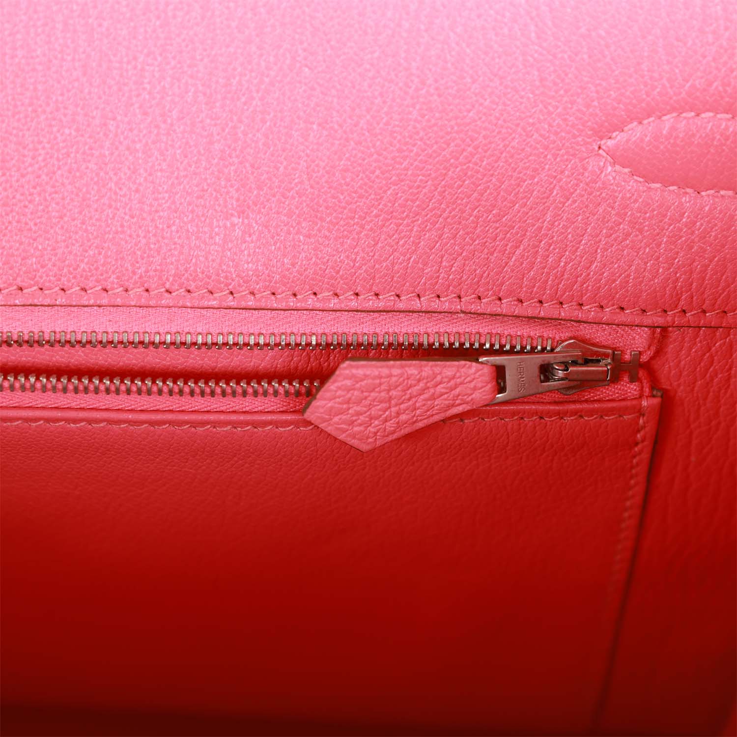 Top Quality HMS Birkin 35 Rose Lipstick Togo Palladium Hardware