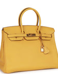 HMS Birkin 35 Soleil Togo Gold Hardware