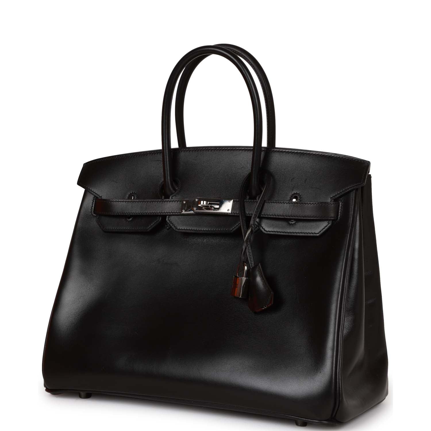 Top Quality HMS Special Order (HSS) Birkin 35 Black Box Verso Palladium Hardware