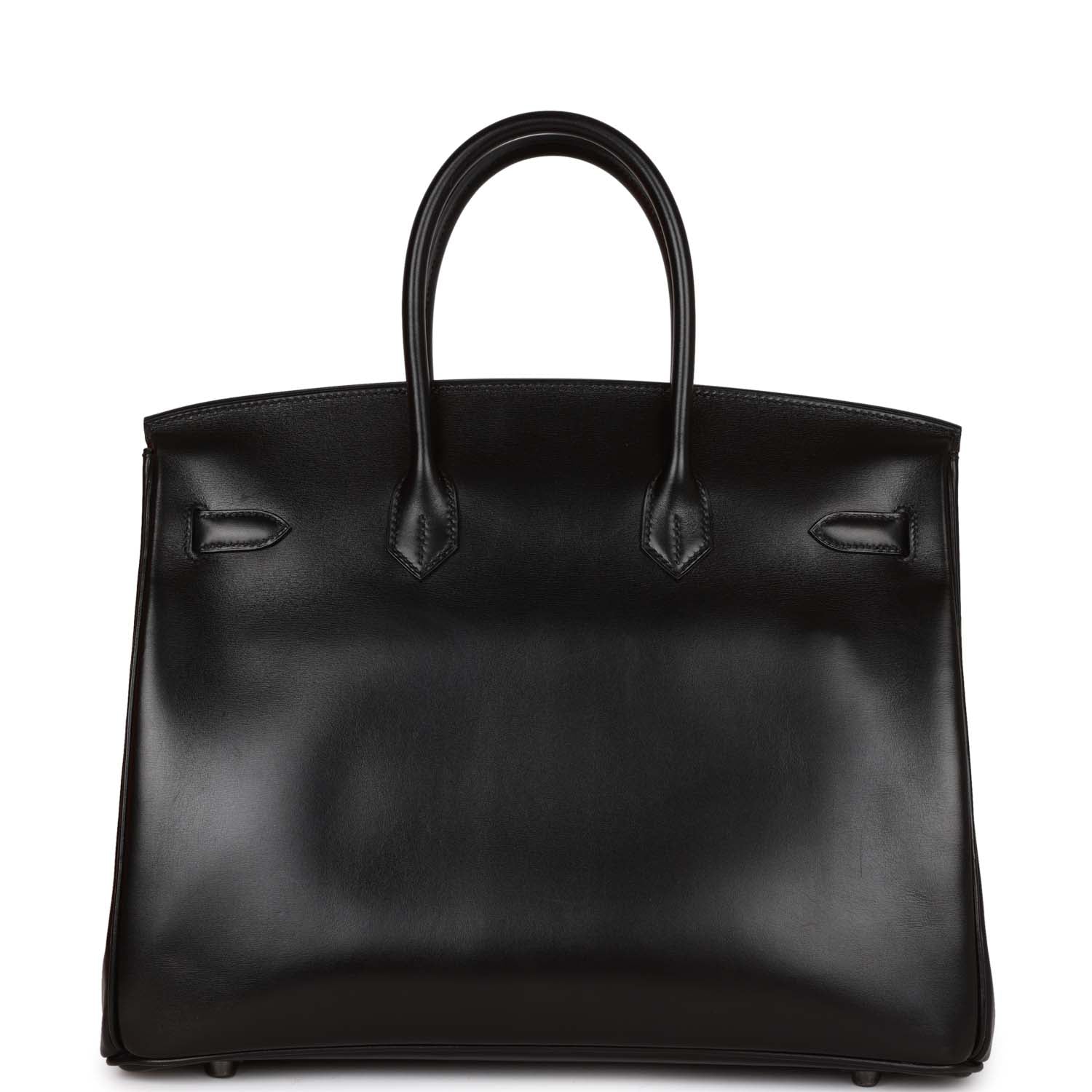 Top Quality HMS Special Order (HSS) Birkin 35 Black Box Verso Palladium Hardware
