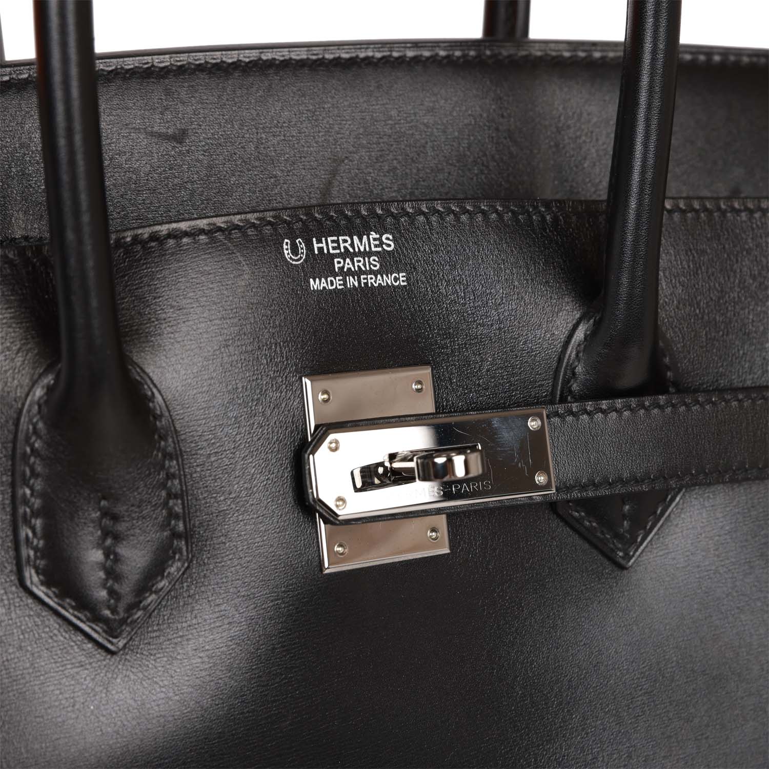 Top Quality HMS Special Order (HSS) Birkin 35 Black Box Verso Palladium Hardware