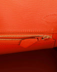 Top Quality HMS Birkin 30 Tangerine Ostrich Gold Hardware