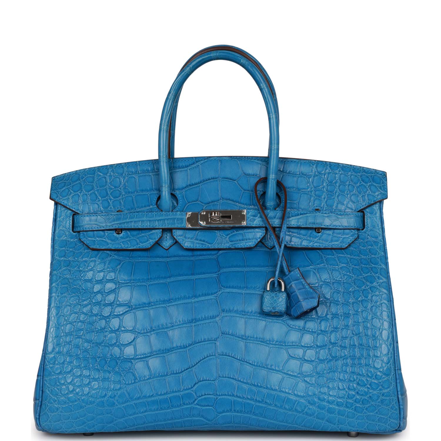 HMS Birkin 35 Mykonos Matte Alligator Palladium Hardware