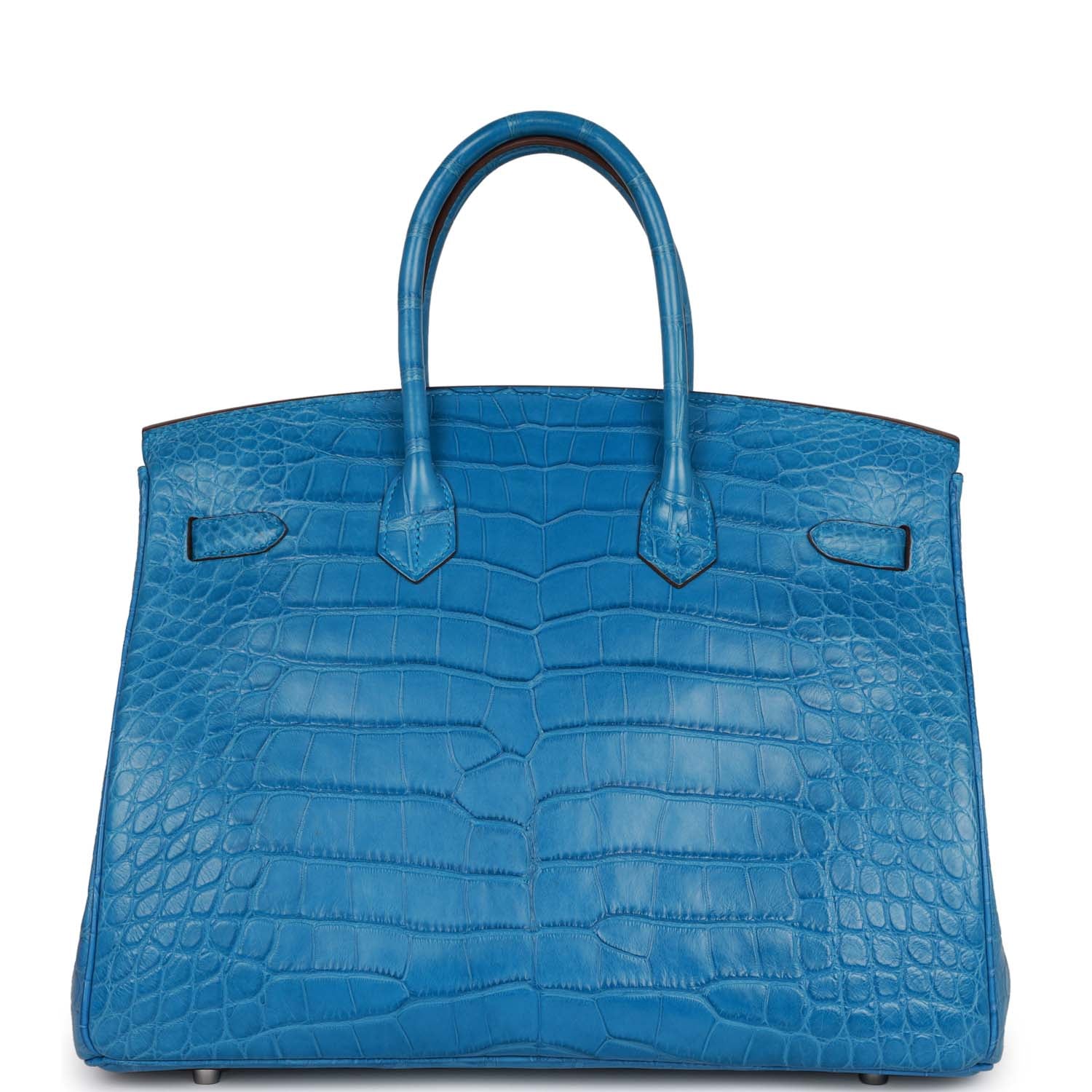 HMS Birkin 35 Mykonos Matte Alligator Palladium Hardware