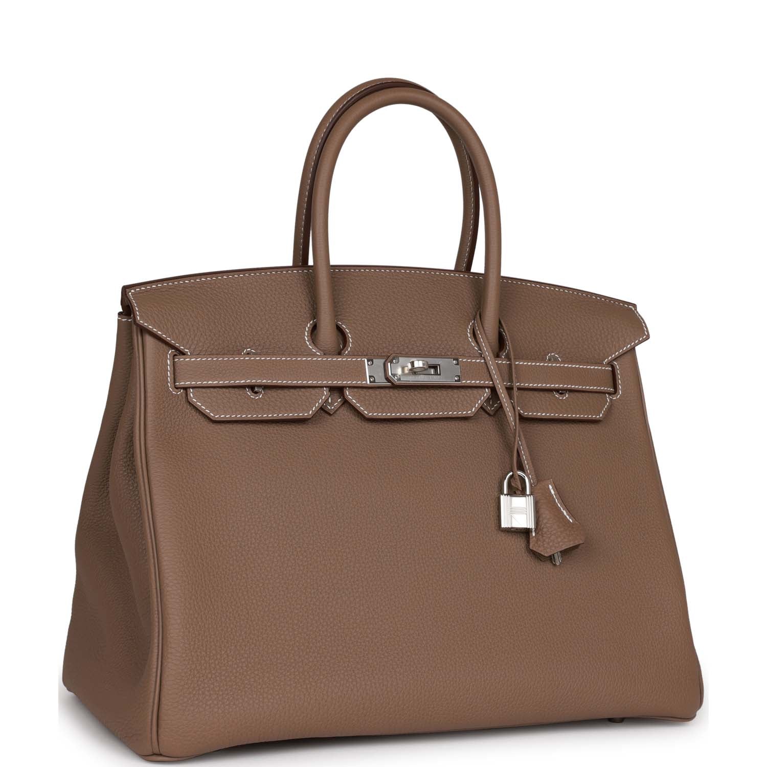 HMS Birkin 35 Etoupe Togo Palladium Hardware