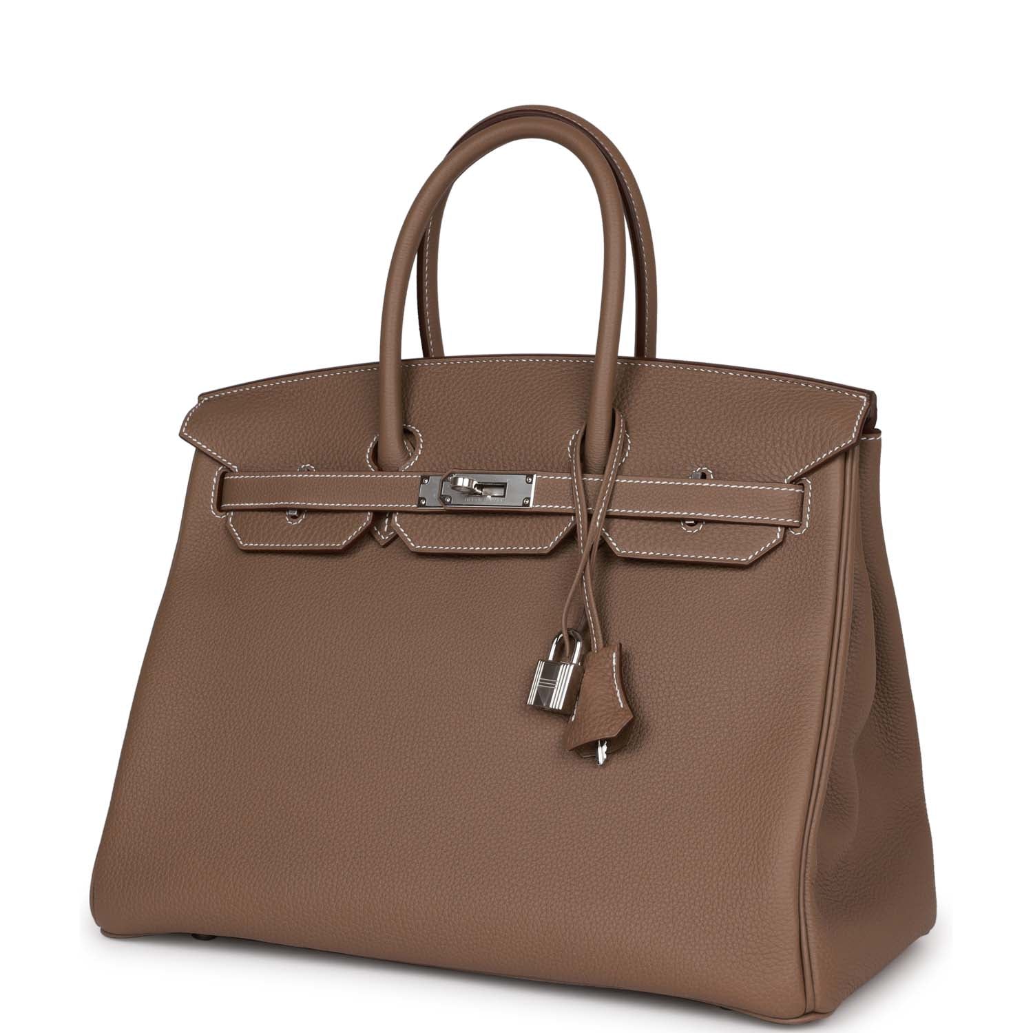 HMS Birkin 35 Etoupe Togo Palladium Hardware