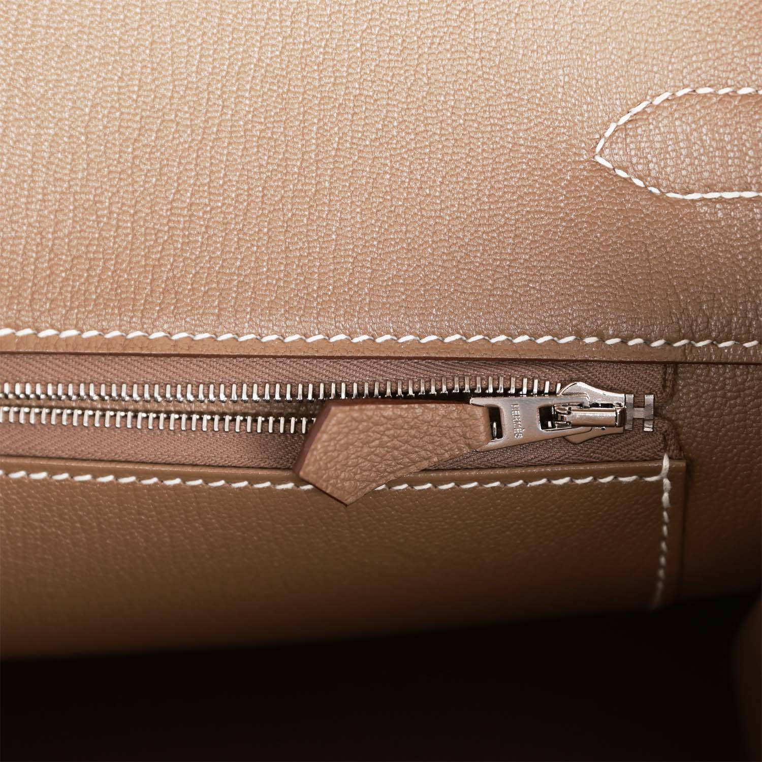 HMS Birkin 35 Etoupe Togo Palladium Hardware