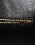 HMS Birkin 25 Black Ostrich Gold Hardware
