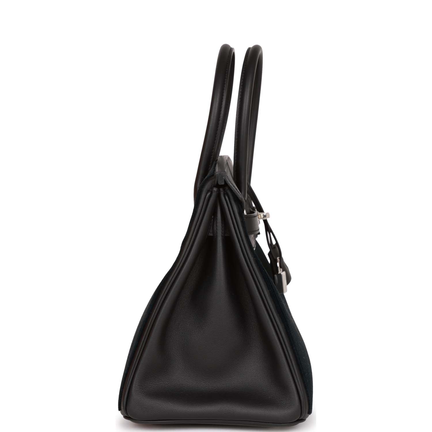 HMS Birkin 30 Cote-a-Cote Tuffetage and Black Swift Palladium Hardware