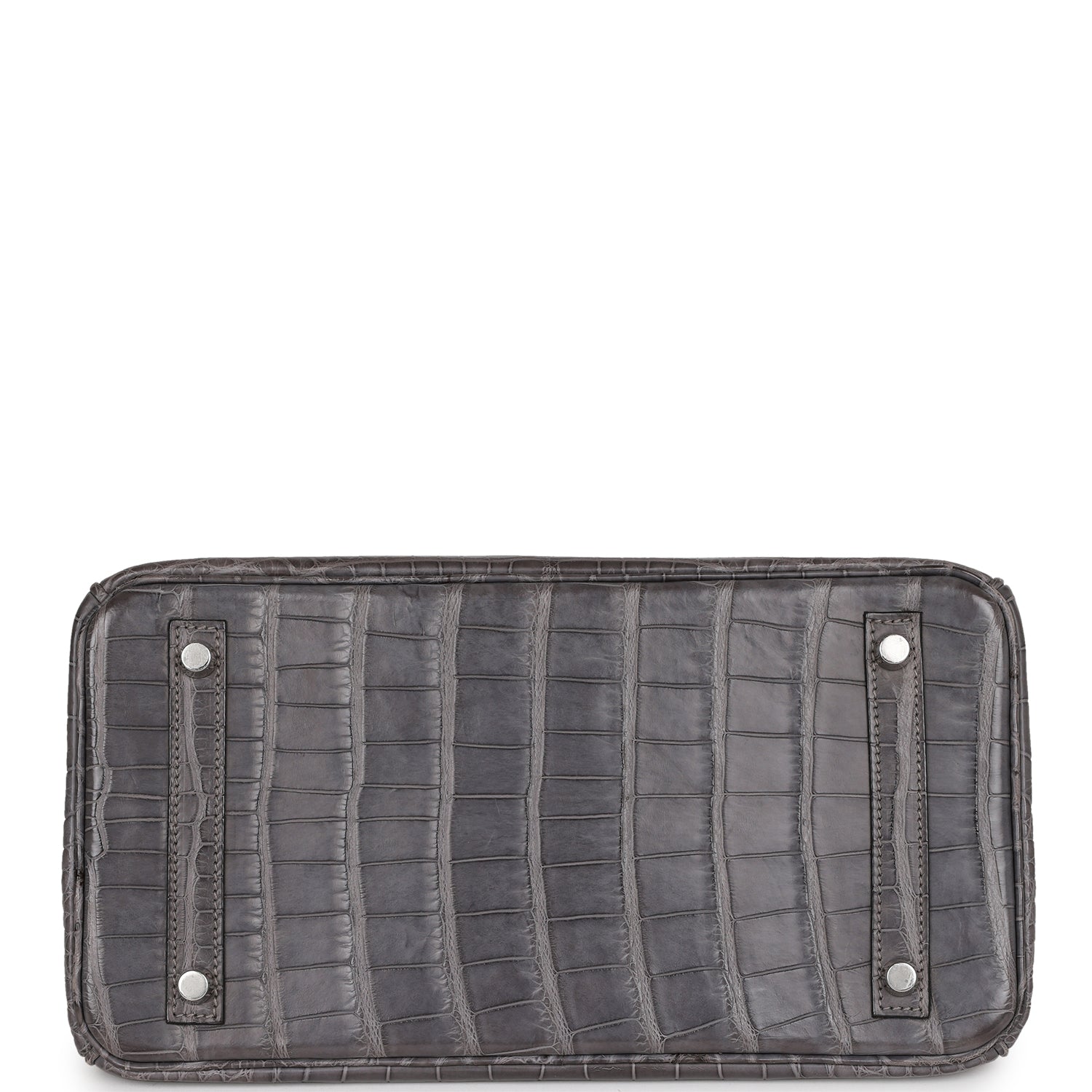 Top Quality HMS Birkin 30 Gris Paris Matte Alligator Palladium Hardware