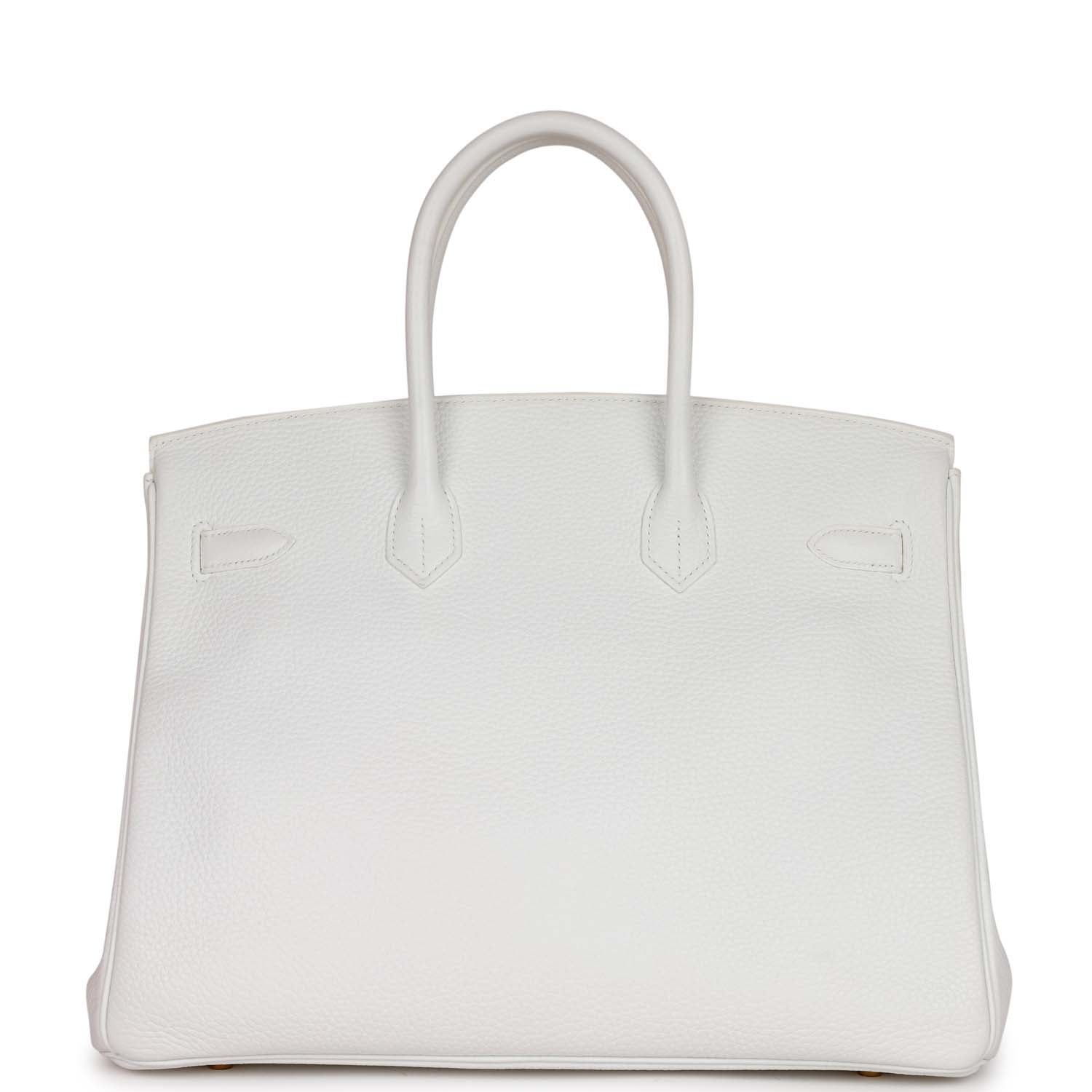 HMS Special Order (HSS) Birkin 35 White Clemence Gold Hardware