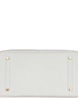 HMS Special Order (HSS) Birkin 35 White Clemence Gold Hardware