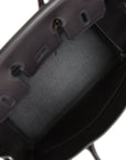 HMS Limited Edition Birkin Rock 25 Black Volupto Palladium Hardware