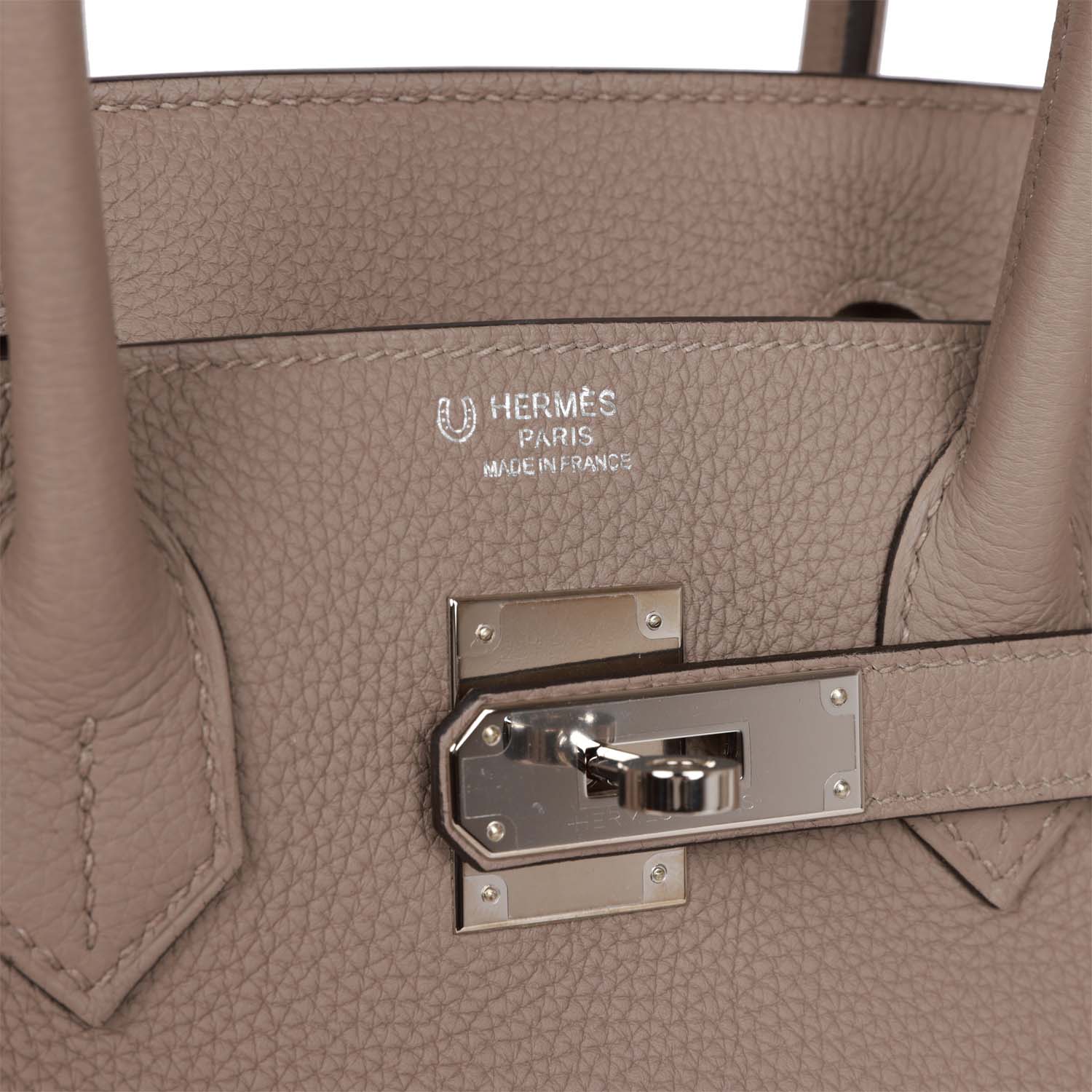 Top Quality HMS Special Order (HSS) Birkin 30 Gris Tourterelle and Craie Togo Palladium Hardware