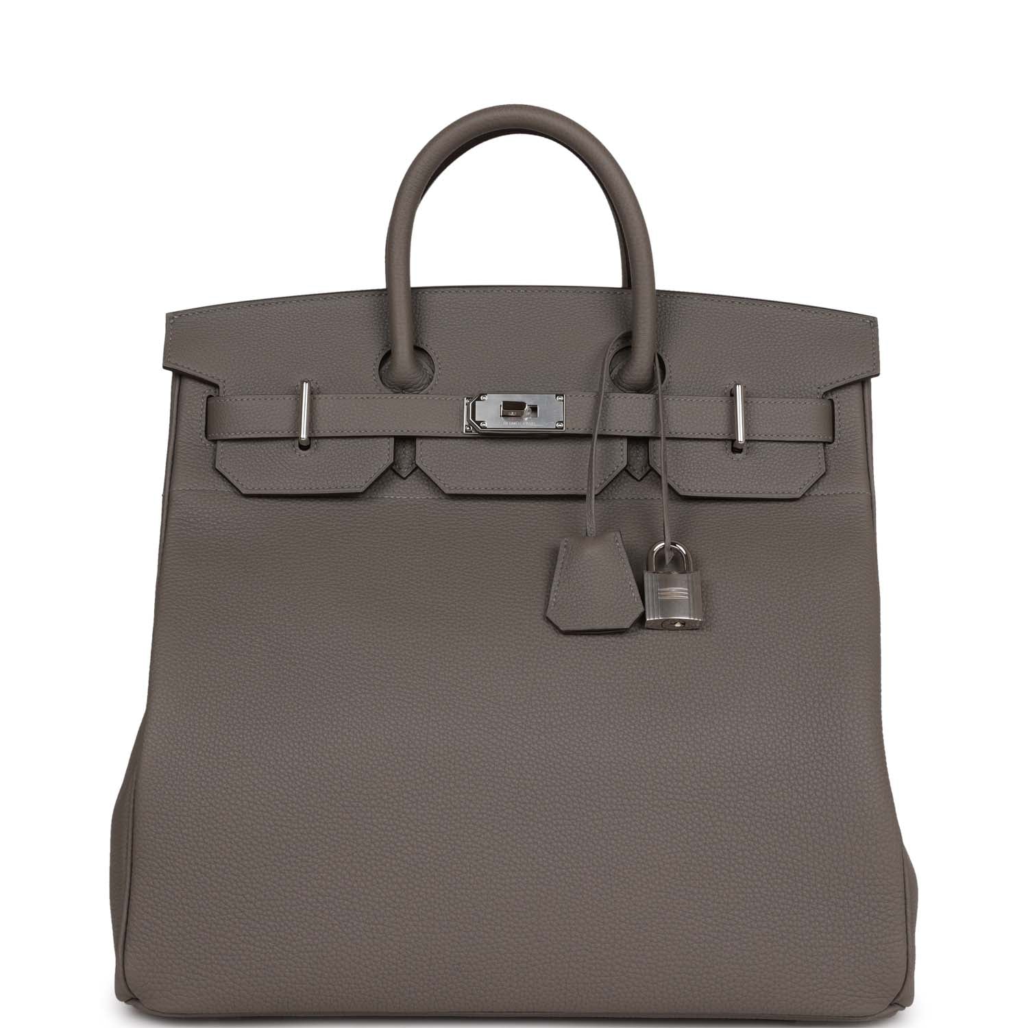 HMS HAC Birkin 40 Gris Meyer Togo Palladium Hardware
