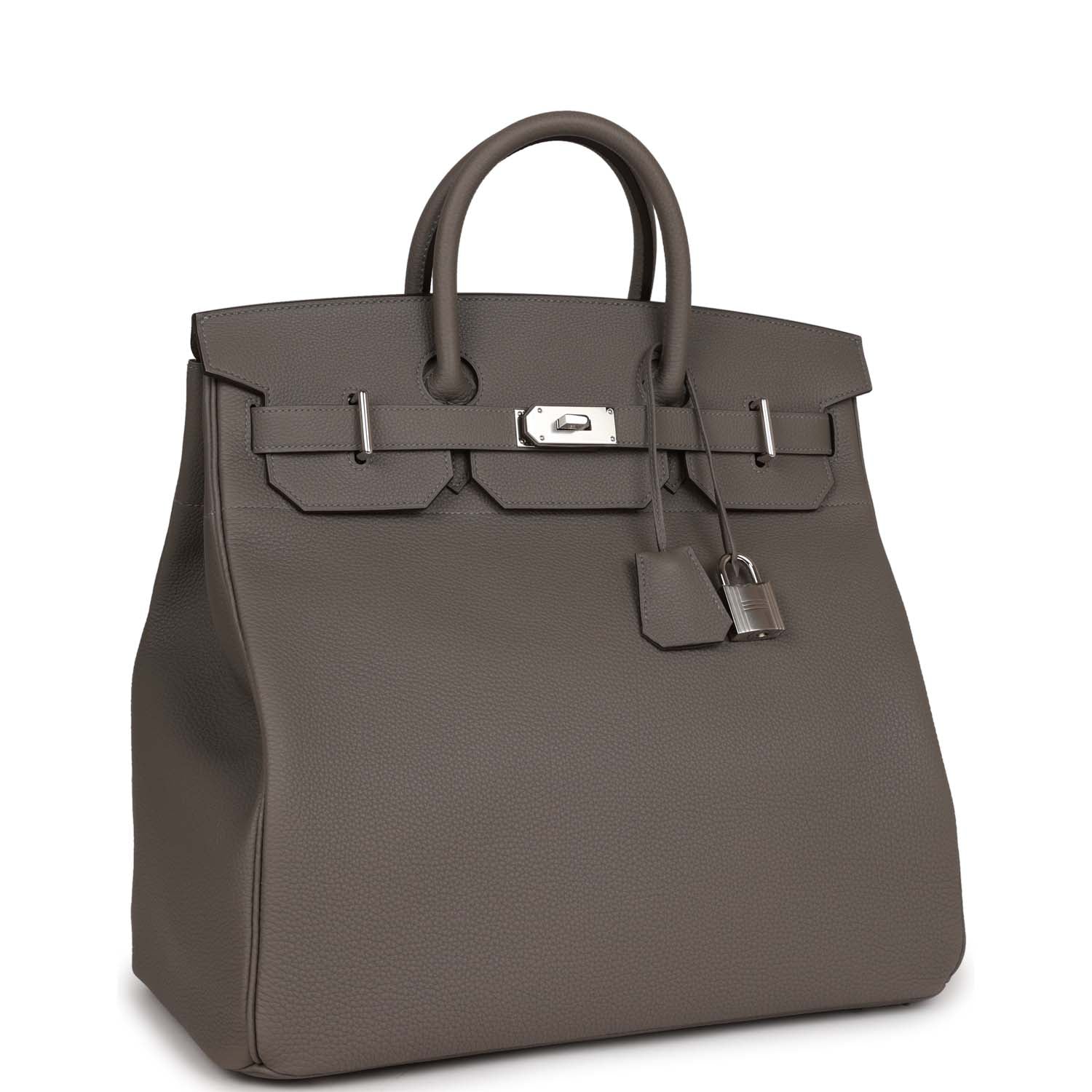 HMS HAC Birkin 40 Gris Meyer Togo Palladium Hardware