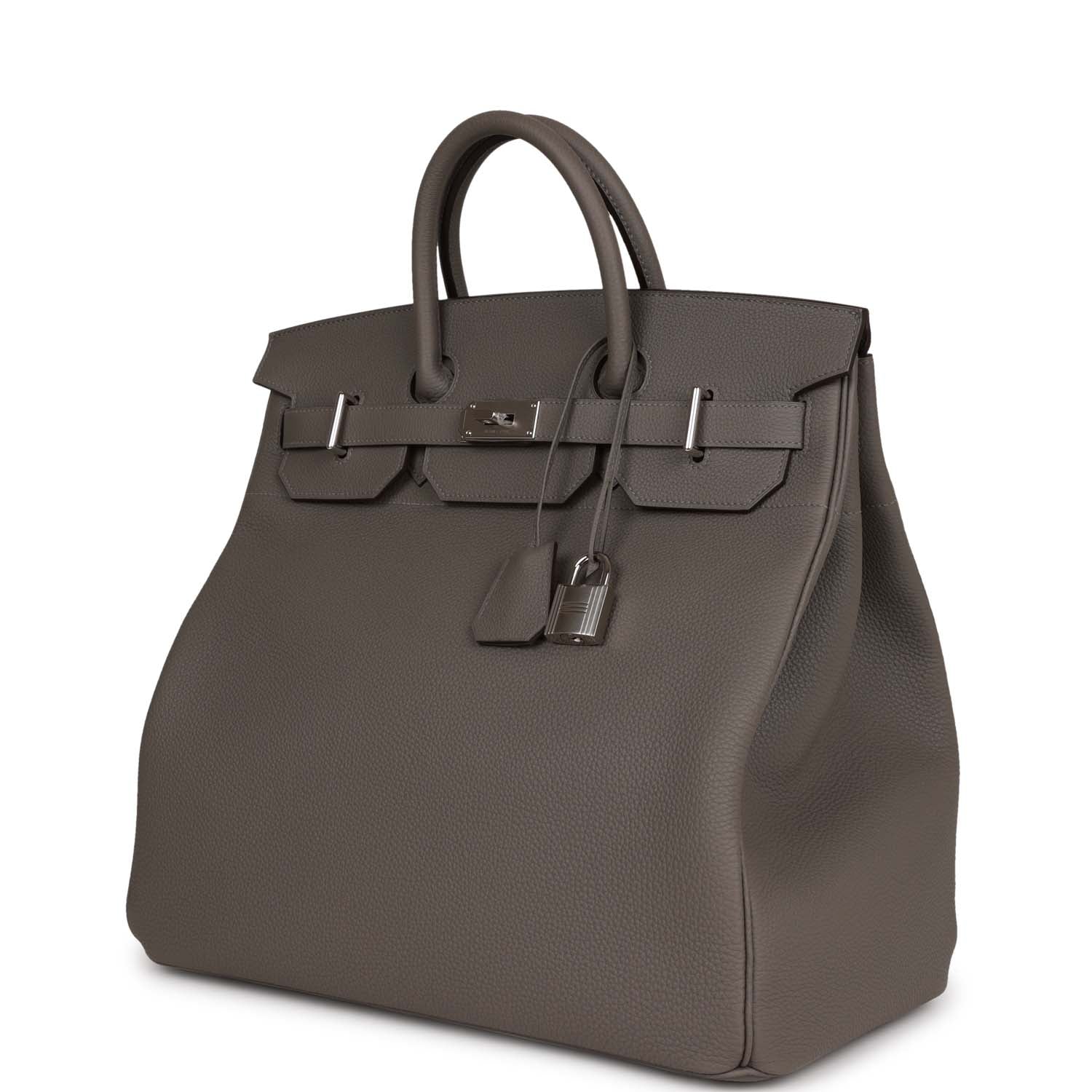 HMS HAC Birkin 40 Gris Meyer Togo Palladium Hardware