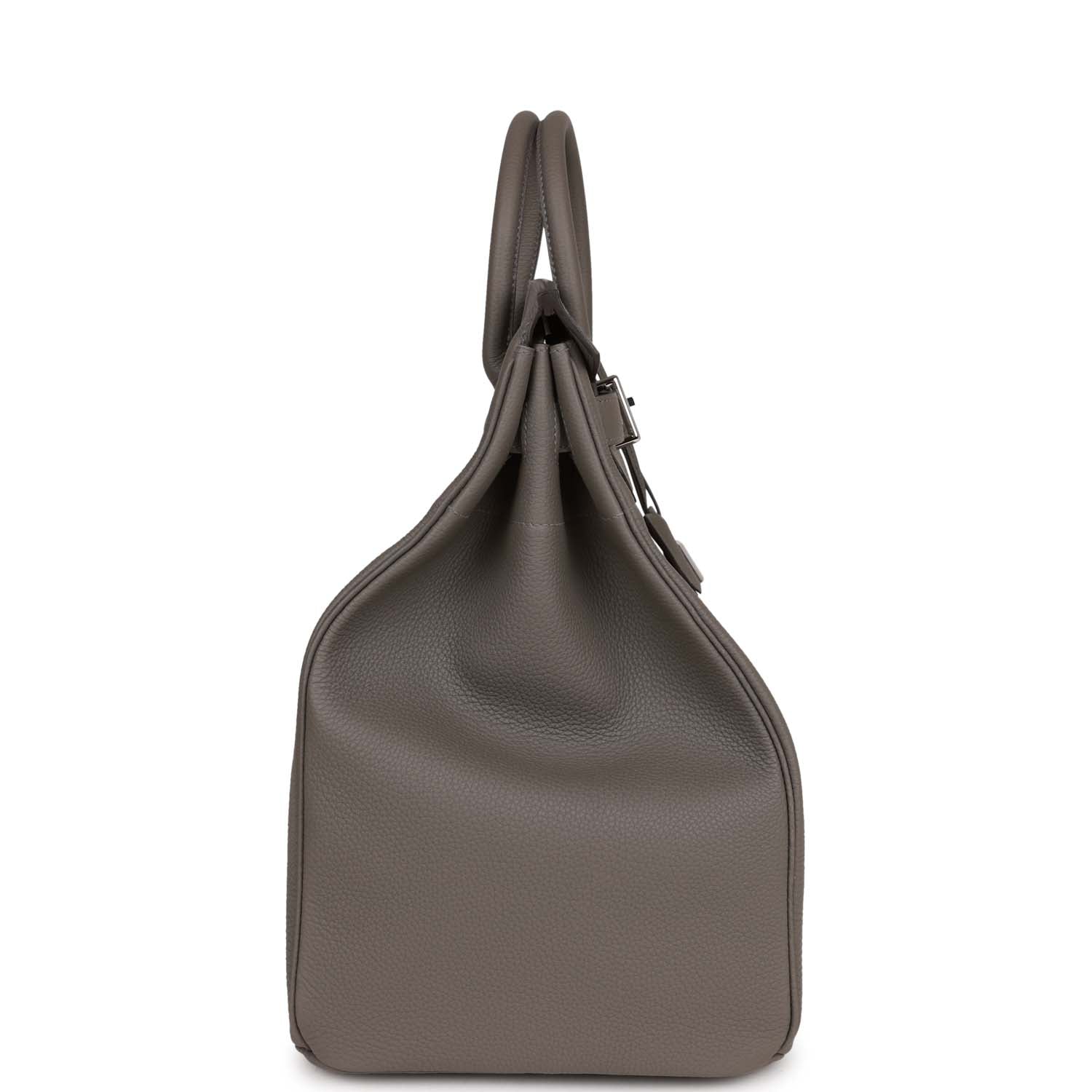 HMS HAC Birkin 40 Gris Meyer Togo Palladium Hardware