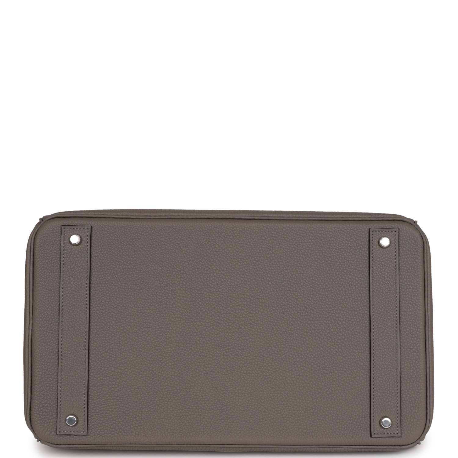 HMS HAC Birkin 40 Gris Meyer Togo Palladium Hardware