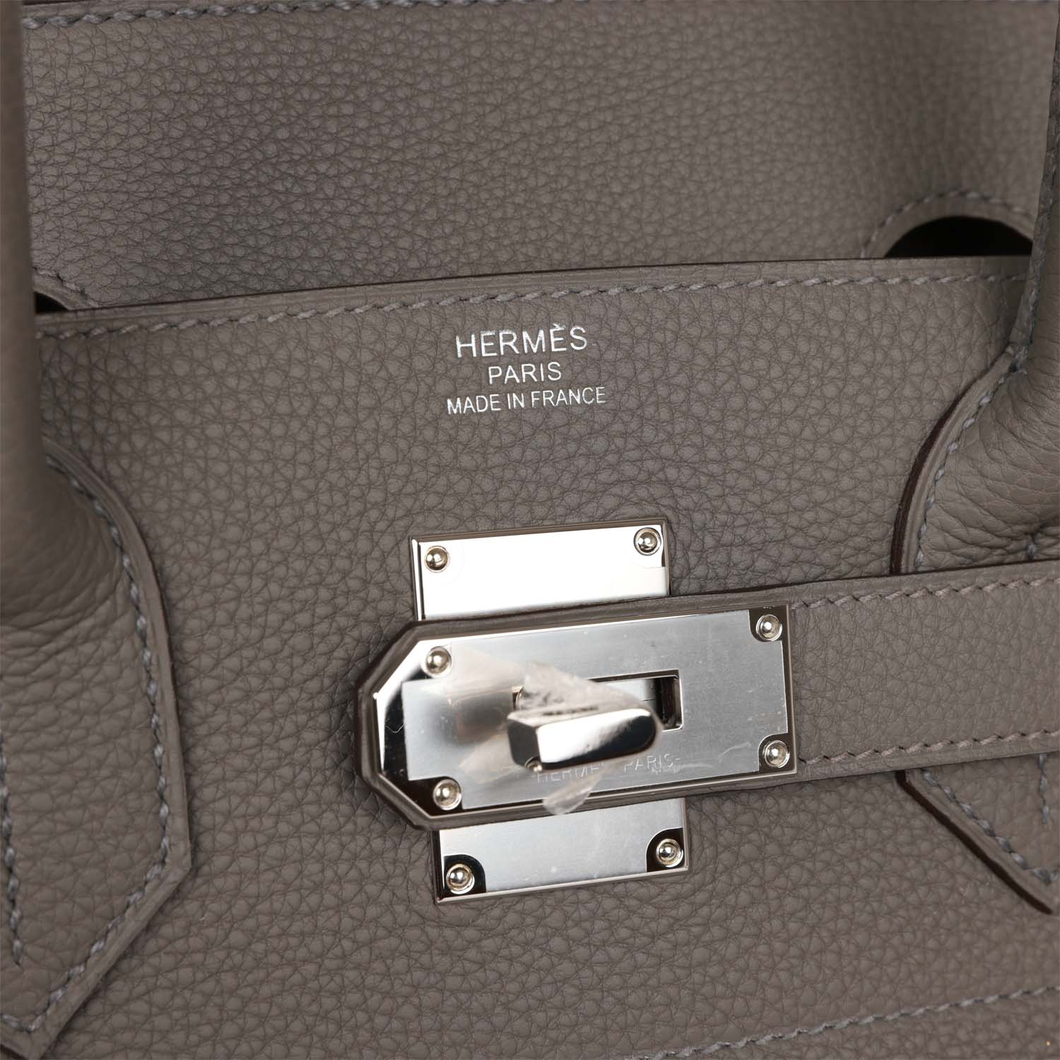 HMS HAC Birkin 40 Gris Meyer Togo Palladium Hardware