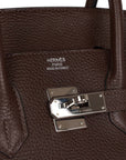 Top Quality HMS Birkin 35 Chocolate Togo Palladium Hardware