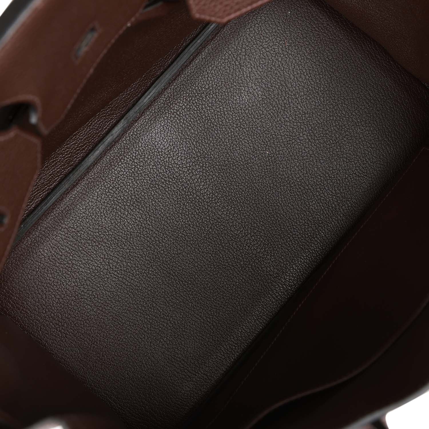 Top Quality HMS Birkin 35 Chocolate Togo Palladium Hardware