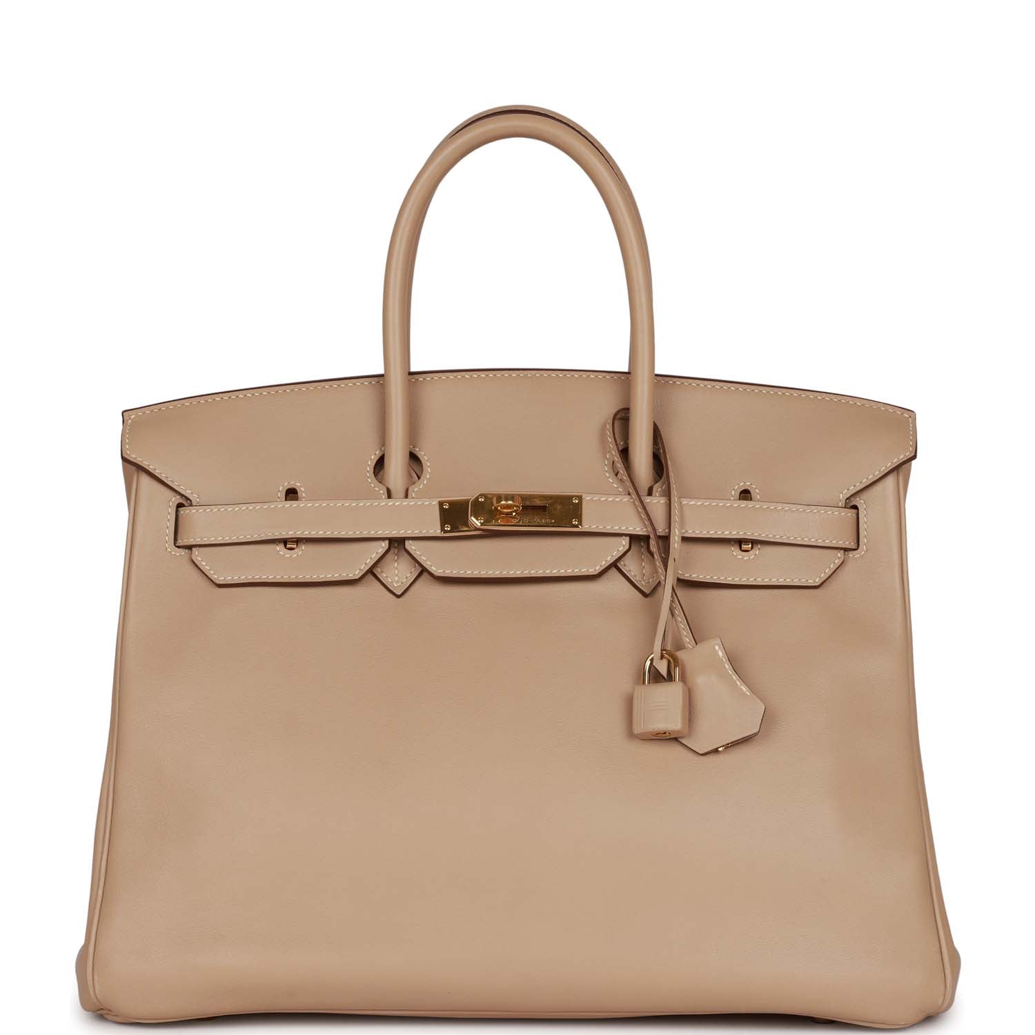 Top Quality HMS Birkin 35 Argile Swift Gold Hardware