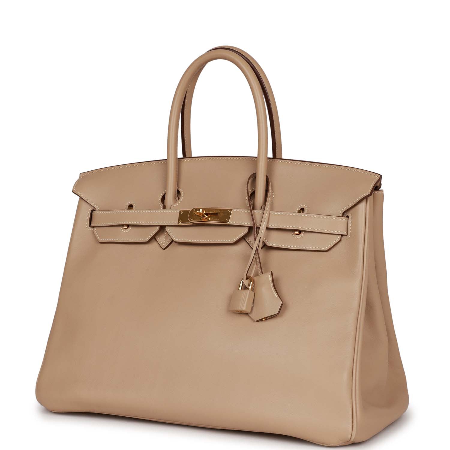 Top Quality HMS Birkin 35 Argile Swift Gold Hardware