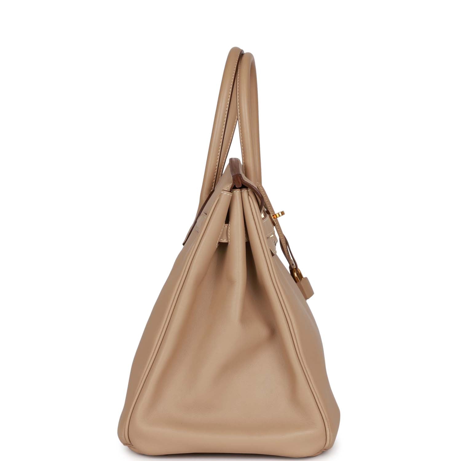 Top Quality HMS Birkin 35 Argile Swift Gold Hardware