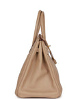 Top Quality HMS Birkin 35 Argile Swift Gold Hardware