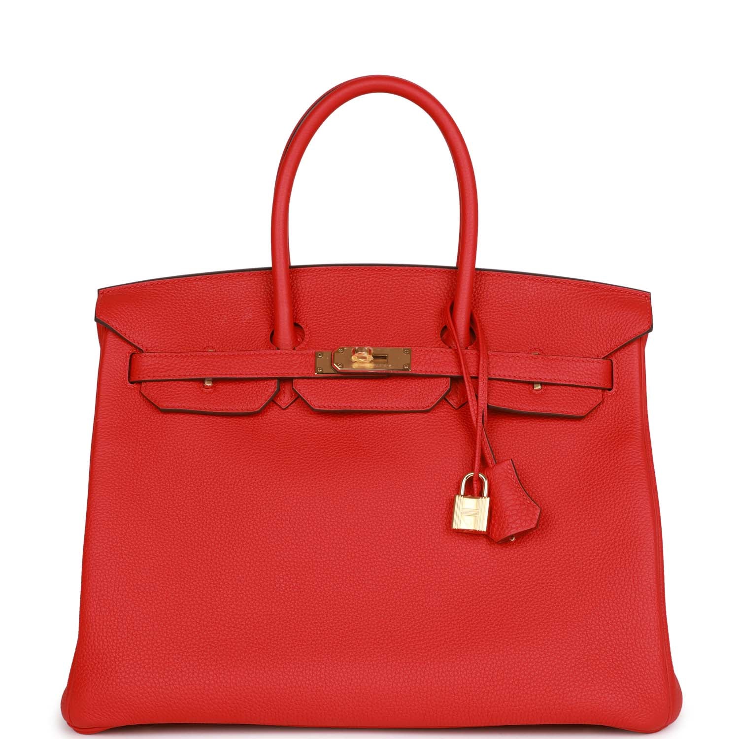 HMS Birkin 35 Rouge de Coeur Togo Gold Hardware