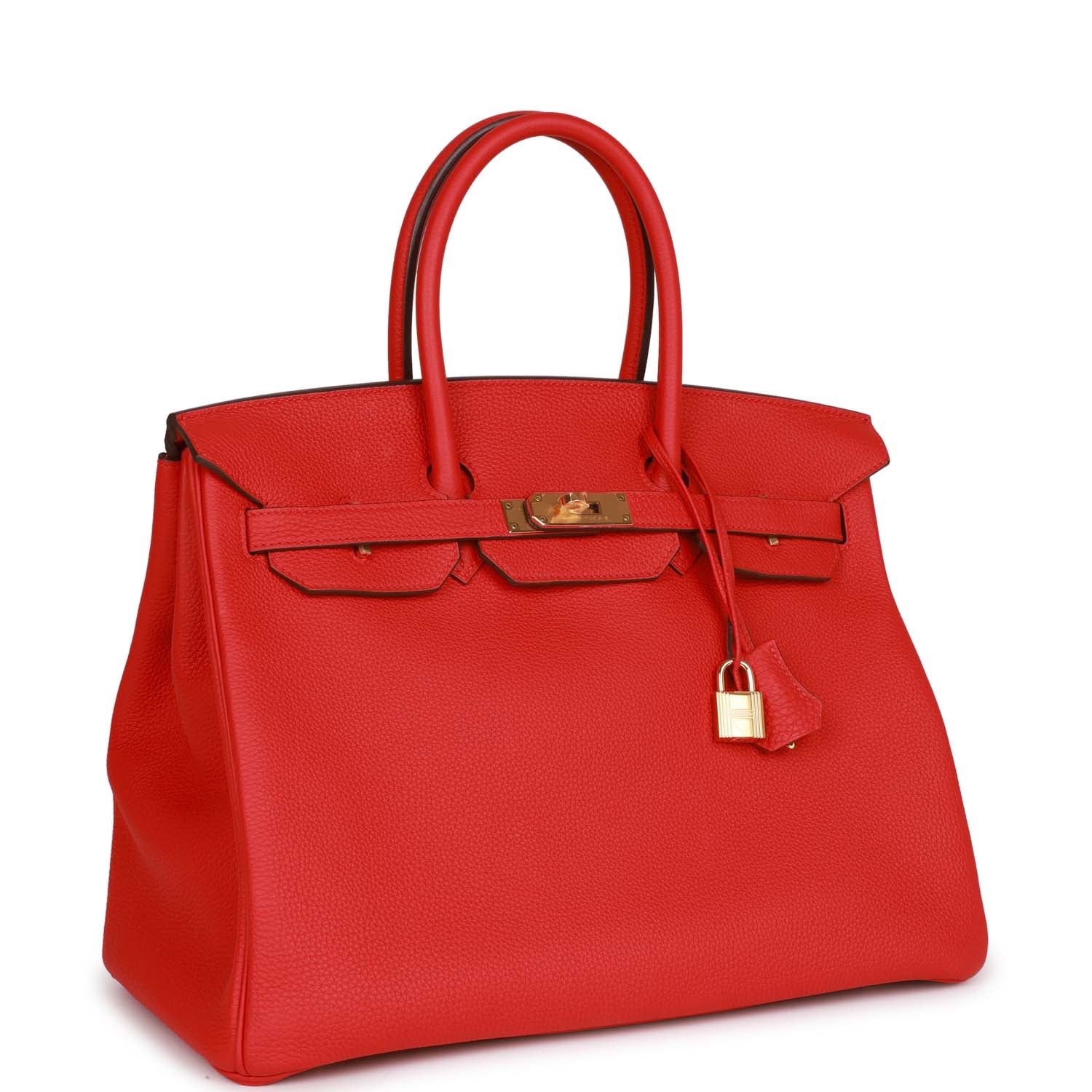 HMS Birkin 35 Rouge de Coeur Togo Gold Hardware